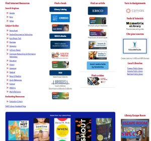 Image of SWCC Library website