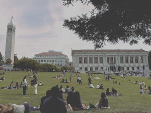 A photo of Memorial Glade at the UC Berkeley campus.