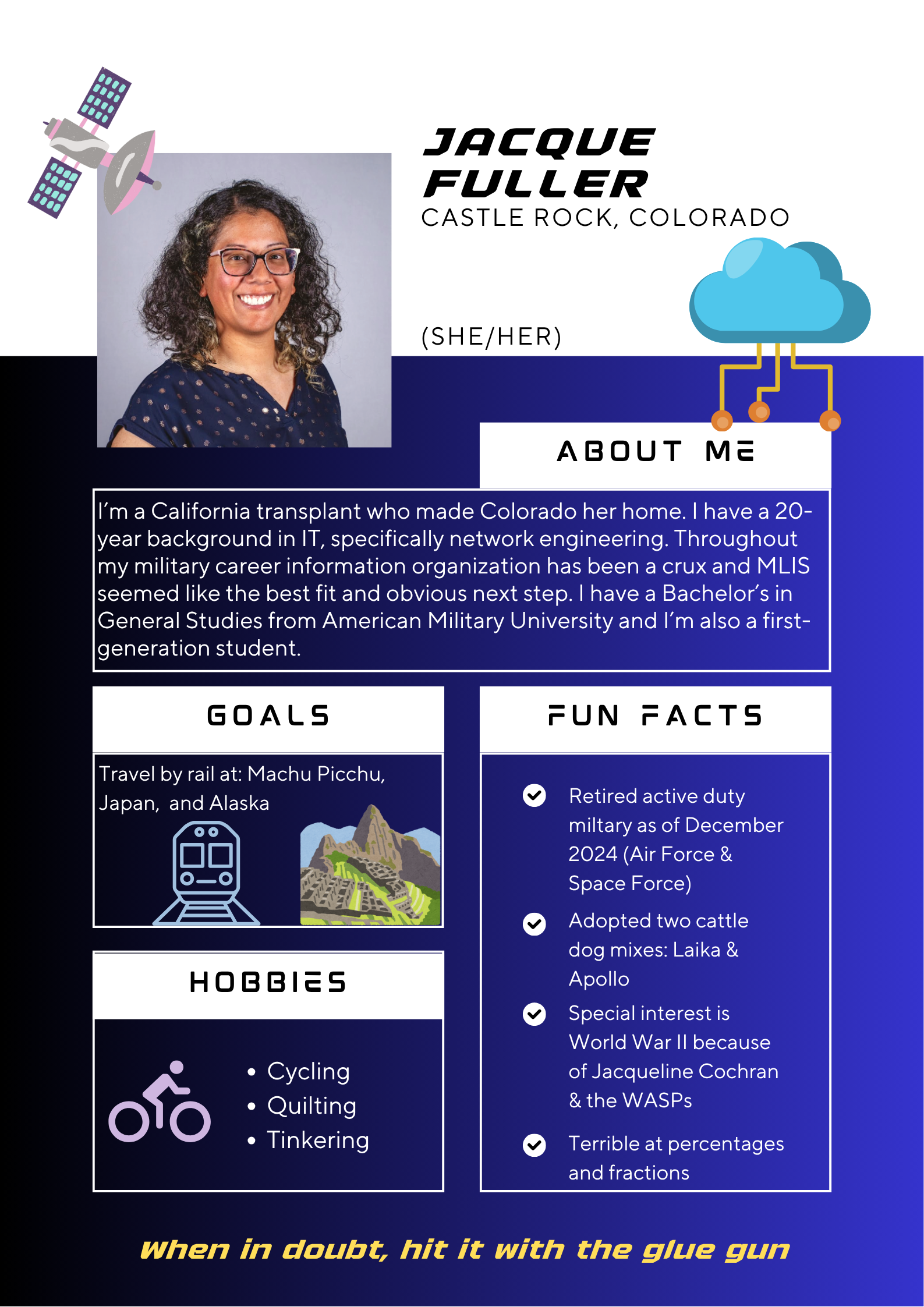 About me infographic