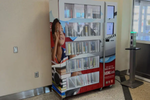 A book vending machine.