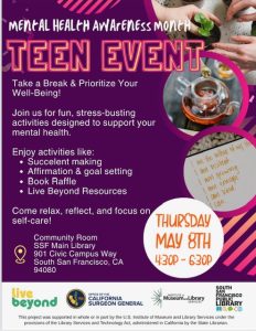 Mental Health Awareness Month: Teen Event