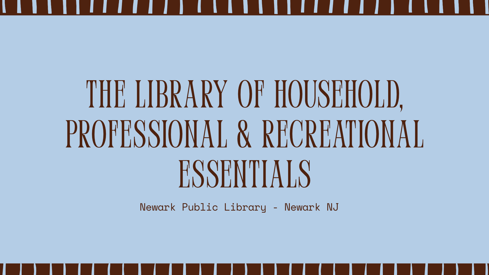 Innovation Strategy & Roadmap: The Library of Household, Professional & Recreational Essentials