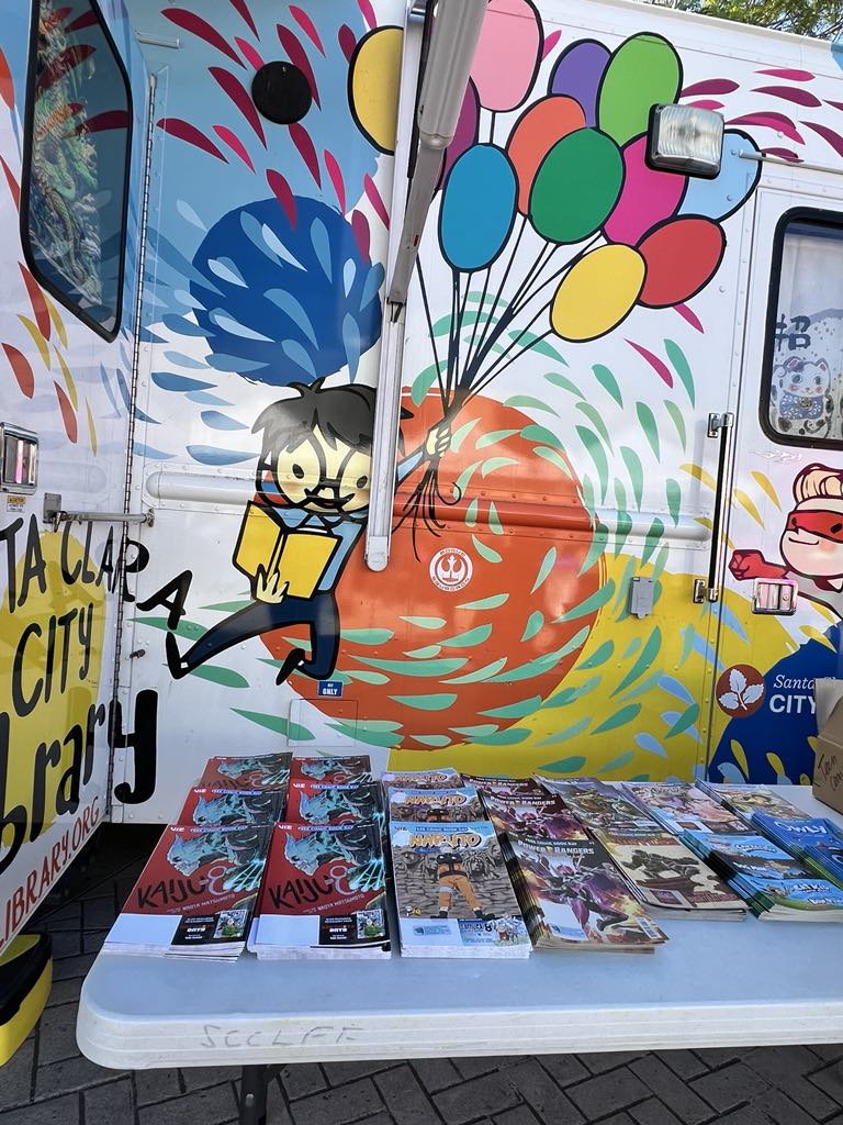 A table with different comics neatly laid out.